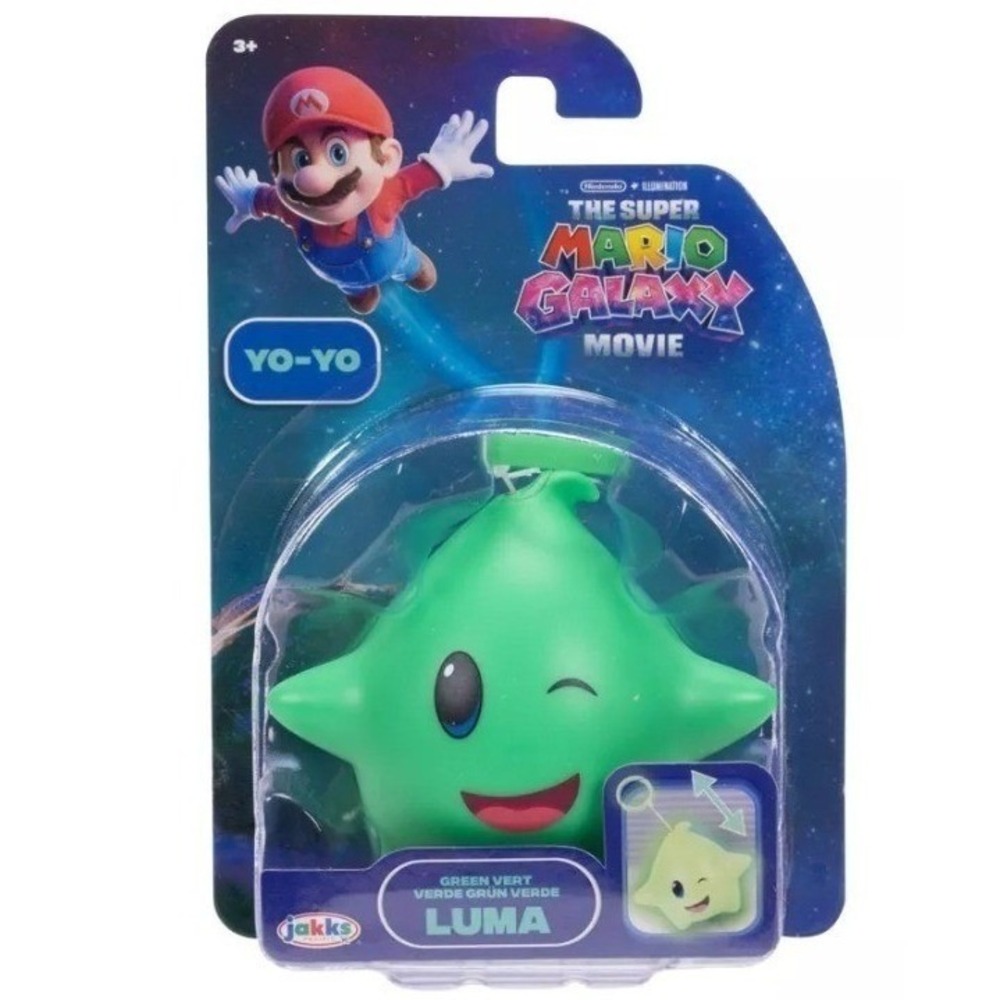 Jakks‎ Pacific Super Mario Movie Green Luma Yo-Yo Nintendo Galaxy Toy NIP